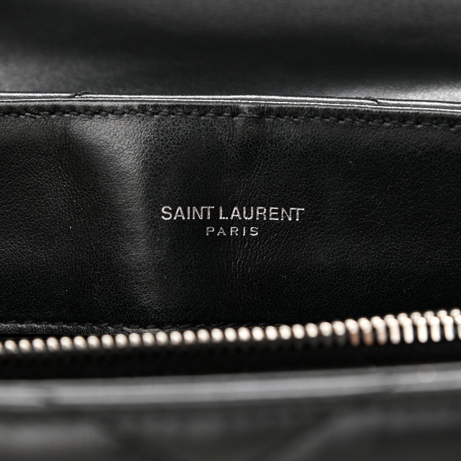 Saint Laurent Calfskin Y Quilted Monogram Medium Loulou Chain Satchel Black 6 of 15