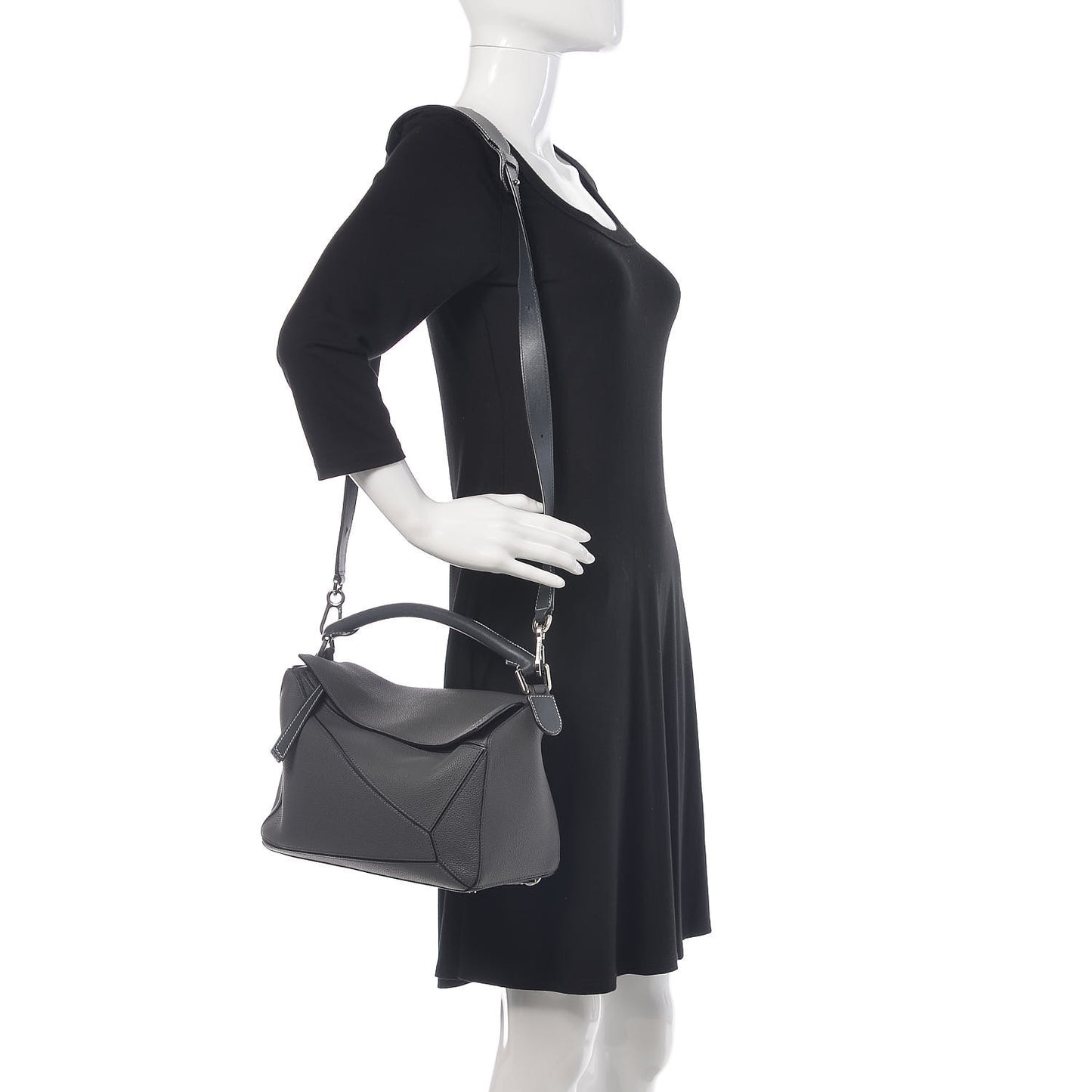 Calfskin Puzzle Bag Grey