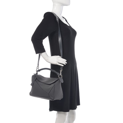 Loewe Calfskin Puzzle Bag Grey 2 of 8