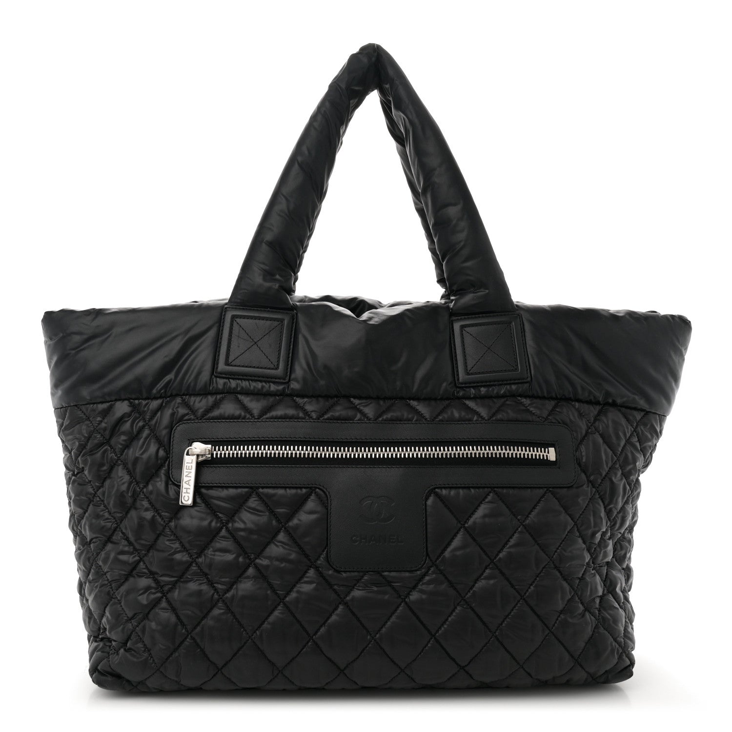 Chanel Nylon Quilted Large Coco Cocoon Tote   Black 1 of 10