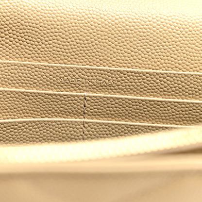 Saint Laurent Grain De Poudre Matelasse Chevron Monogram Chain Wallet Nude Powder Nude Powder 7 of 13