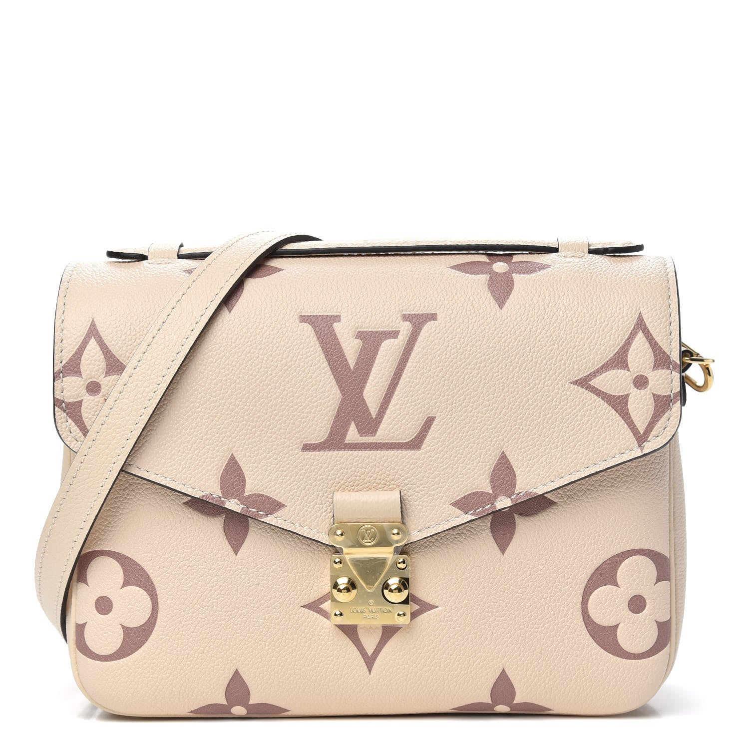 Louis Vuitton Empreinte Monogram Giant Pochette Metis Creme Bois De Rose 1 of 9