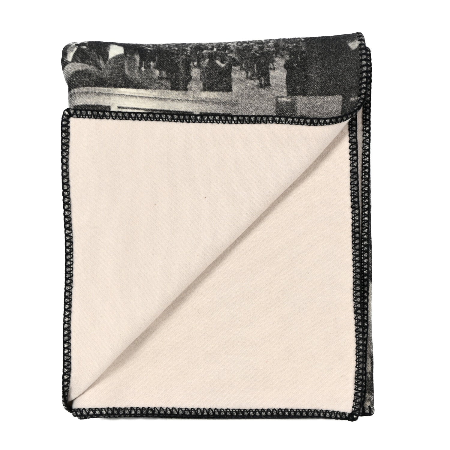 Christian Dior Cruise 2025 Scotland Throw Blanket Black White 2 of 4
