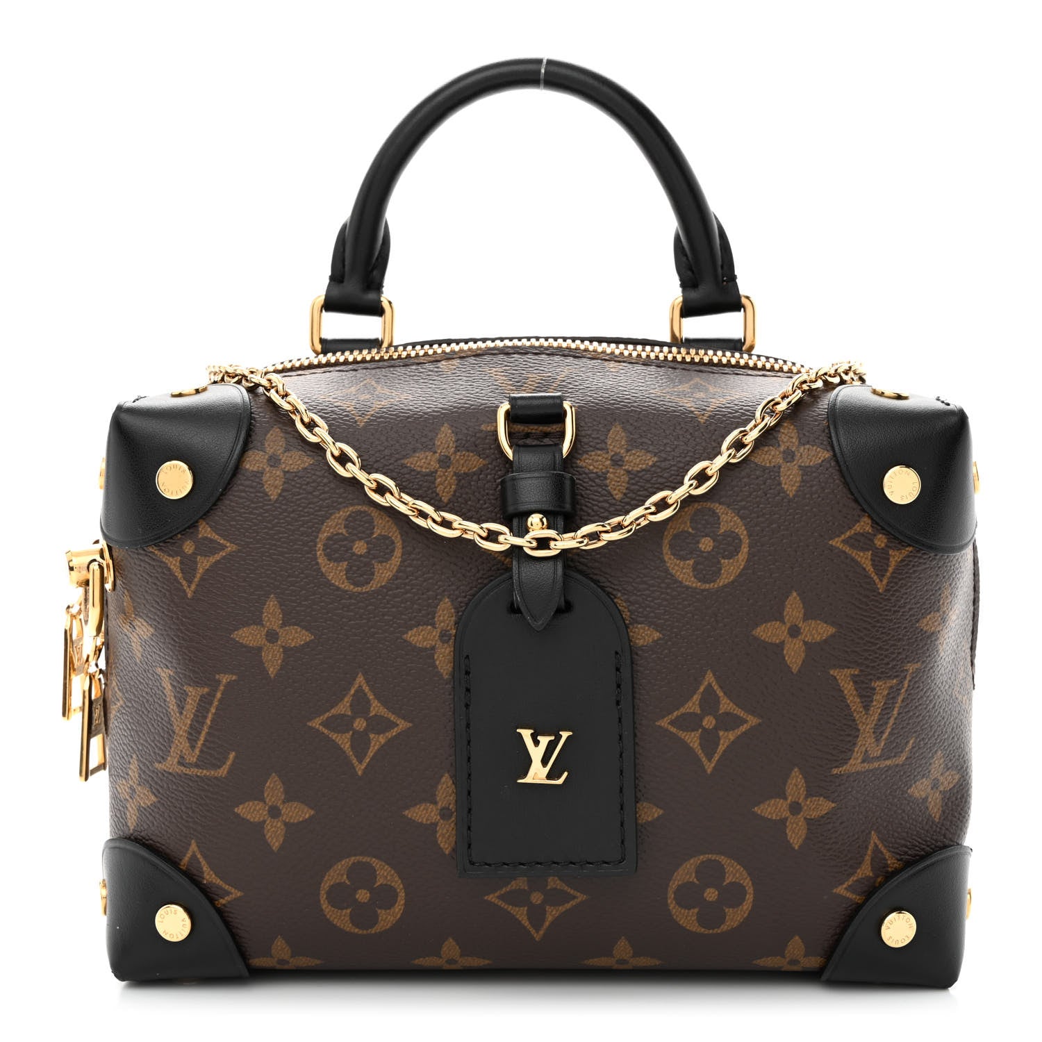 Louis Vuitton Monogram Petite Malle Souple Black 1 of 9