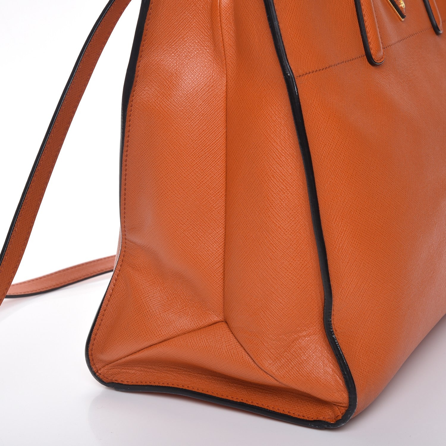 Prada Saffiano Soft Tote Papaya 19 of 19