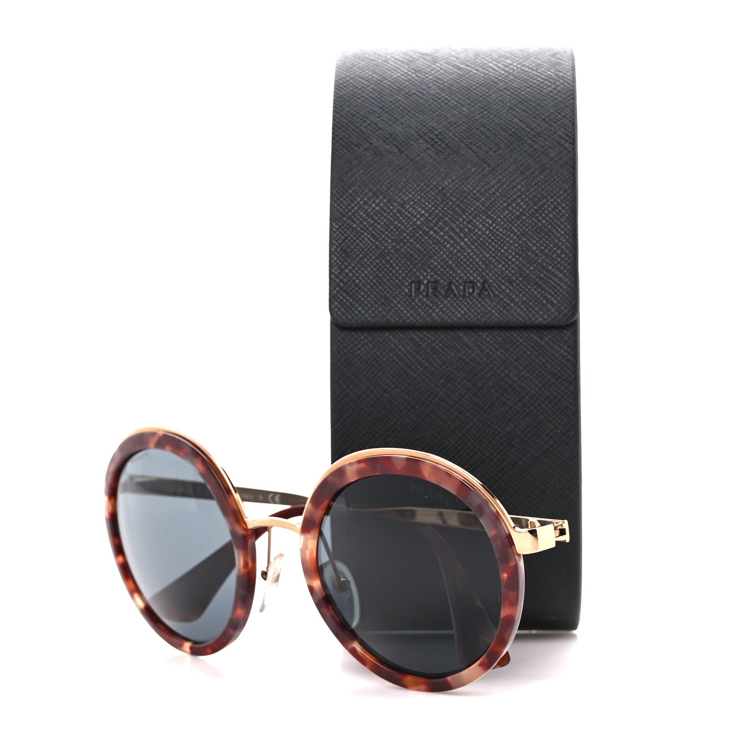 Prada Round Frame Sunglasses SPR 50T Tortoise 8 of 8