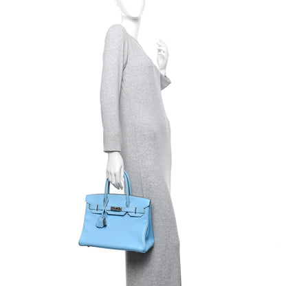 Hermes Epsom Candy Birkin 30 Celeste Mykonos 2 of 11