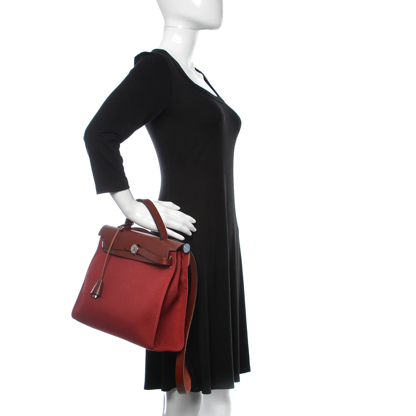 Vache Hunter Toile Herbag Zip 31 PM Rouge Grenat Rouge H