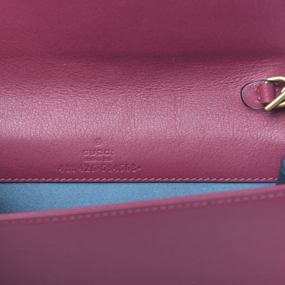 Gucci Velvet Matelasse Love Embroidered GG Marmont Mini Bag Light Raspberry Rose 6 of 10