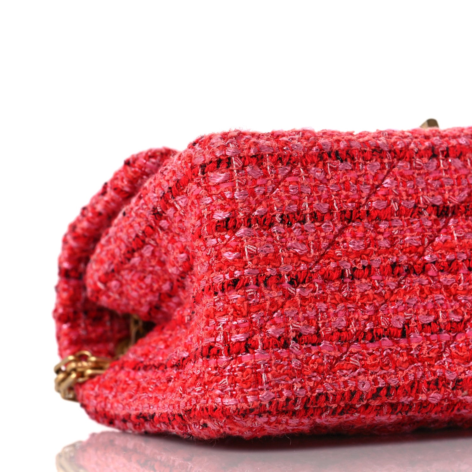 Chanel Tweed Quilted Mini 2.55 Reissue Flap Red Ecru Black 7 of 8