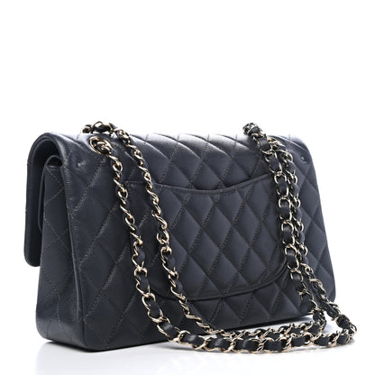 Chanel Caviar Quilted Medium Double Flap Dark Grey 2 of 5