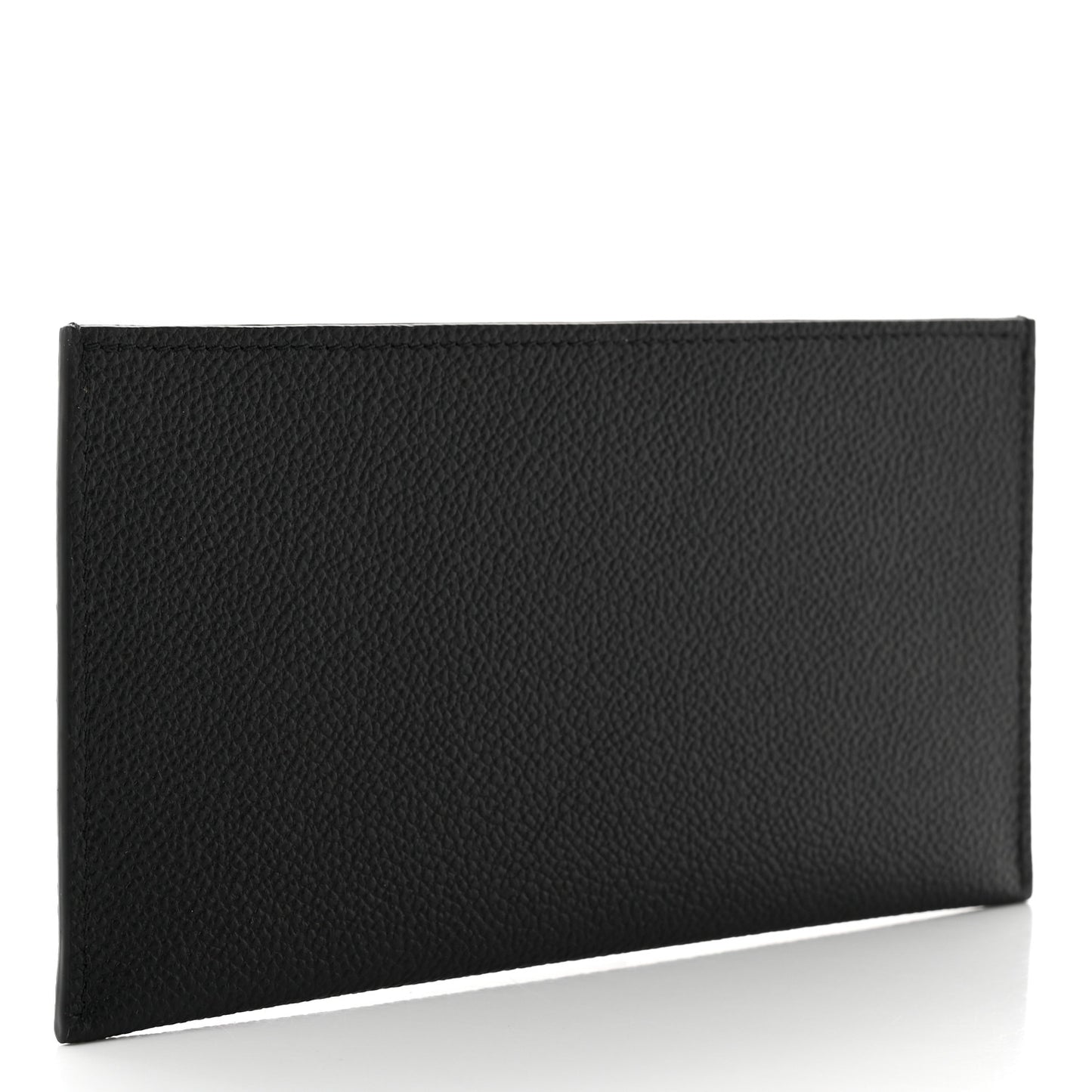 Calfskin Felicie Chain Wallet Card Holder Insert Black