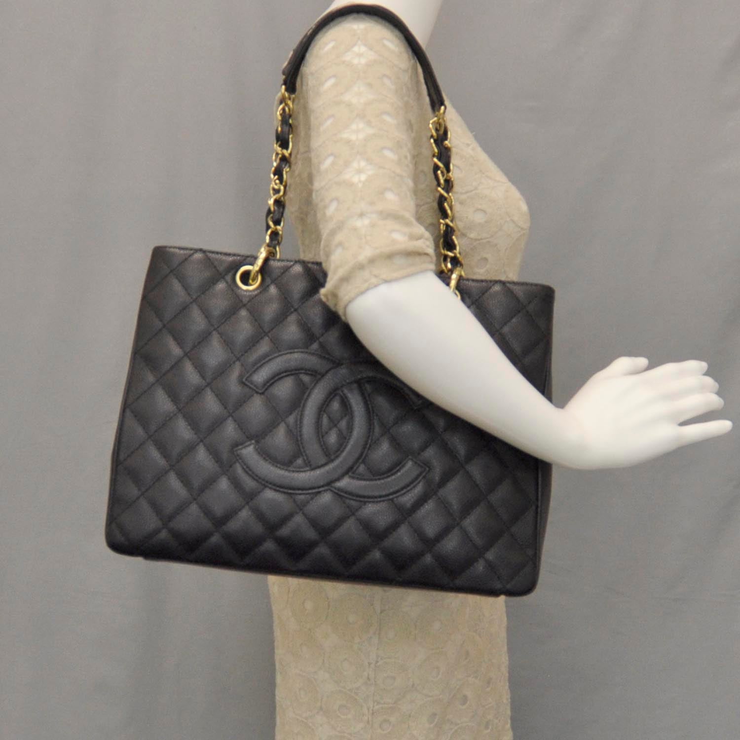 Chanel Caviar Grand Shopping Tote GST Black 2 of 7
