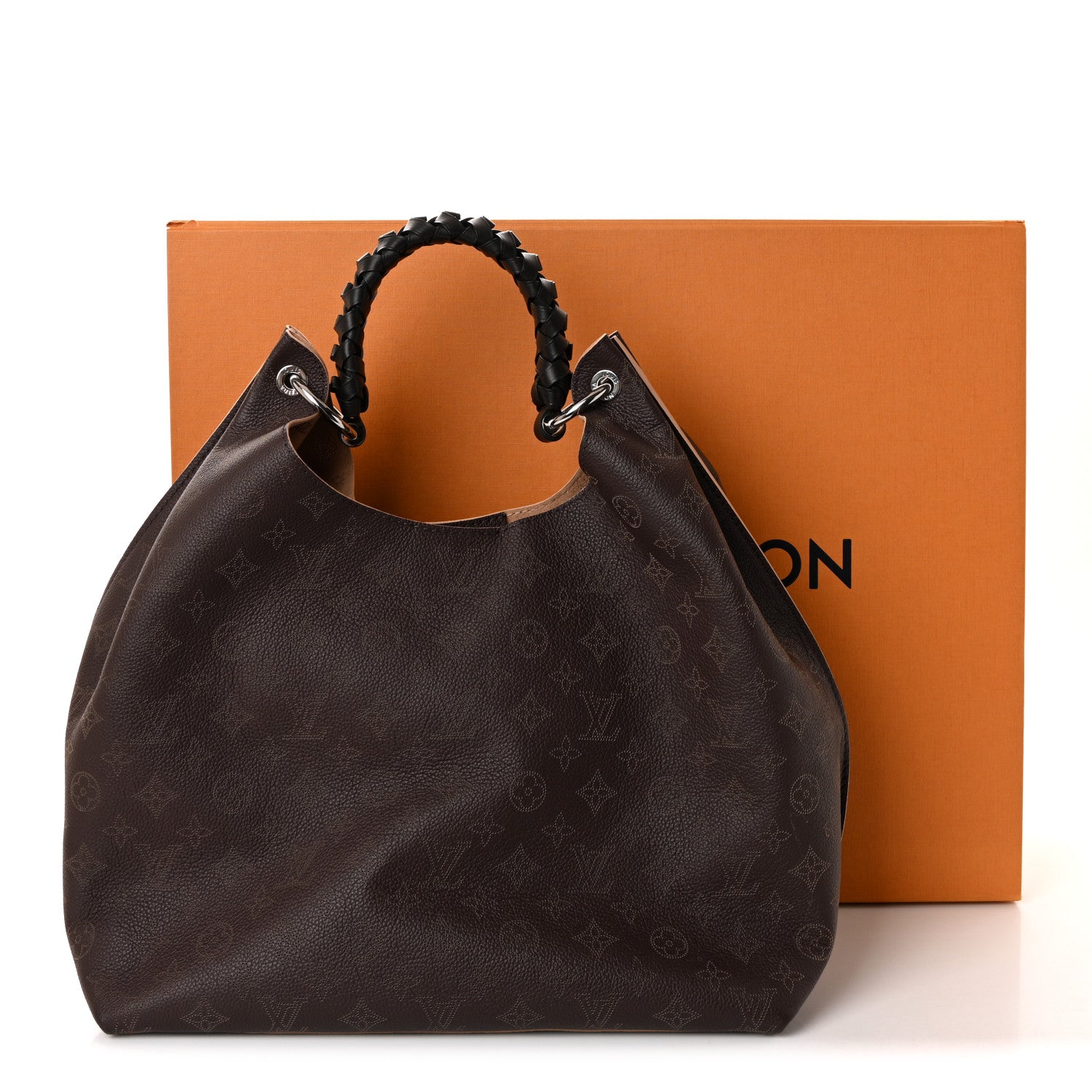 Louis Vuitton Mahina Carmel Hobo Chocolate 10 of 10