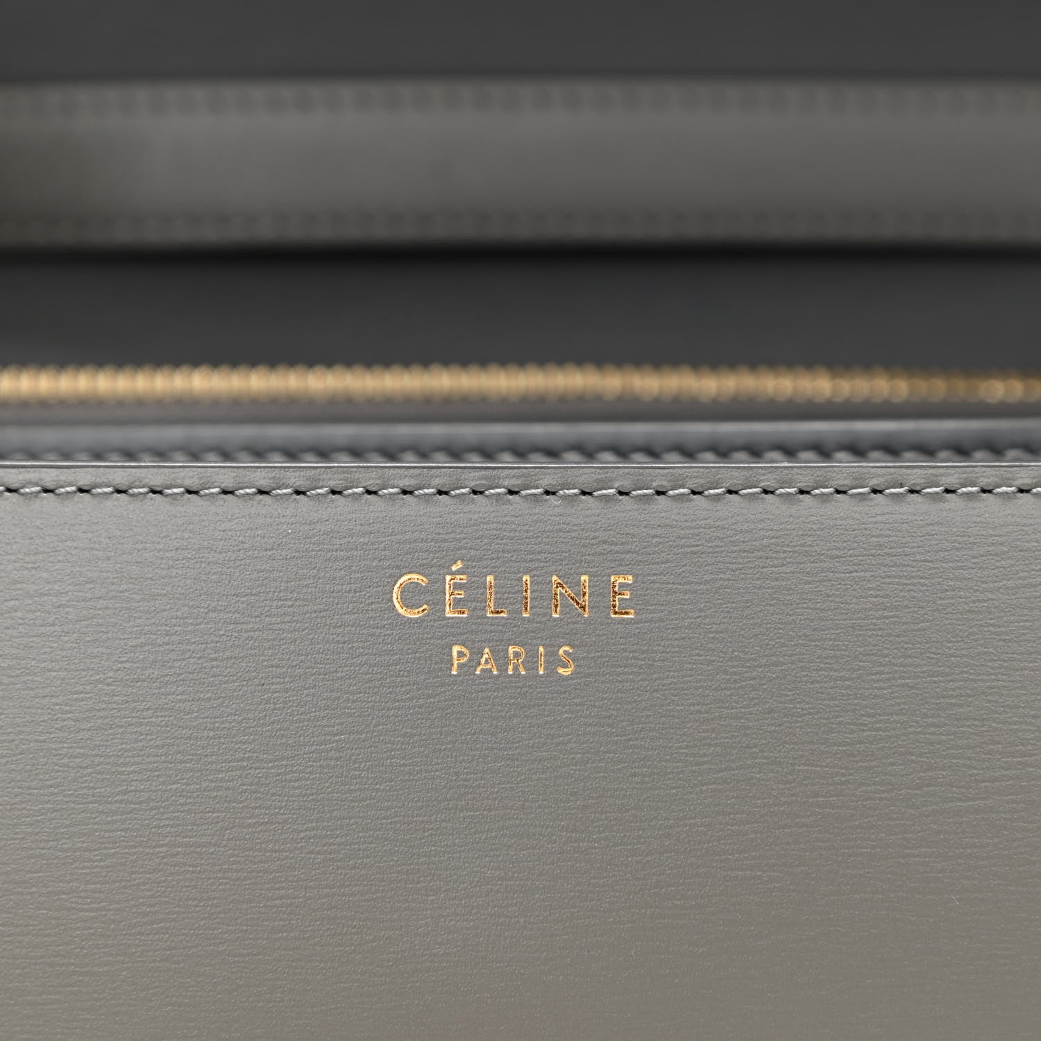 Celine Box Calfskin Medium Classic Box Flap Bag Zinc 6 of 10