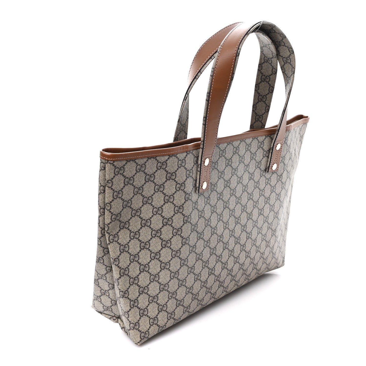 Gucci GG Plus Monogram Medium Signature Web Loop Tote Light Brown 3 of 10