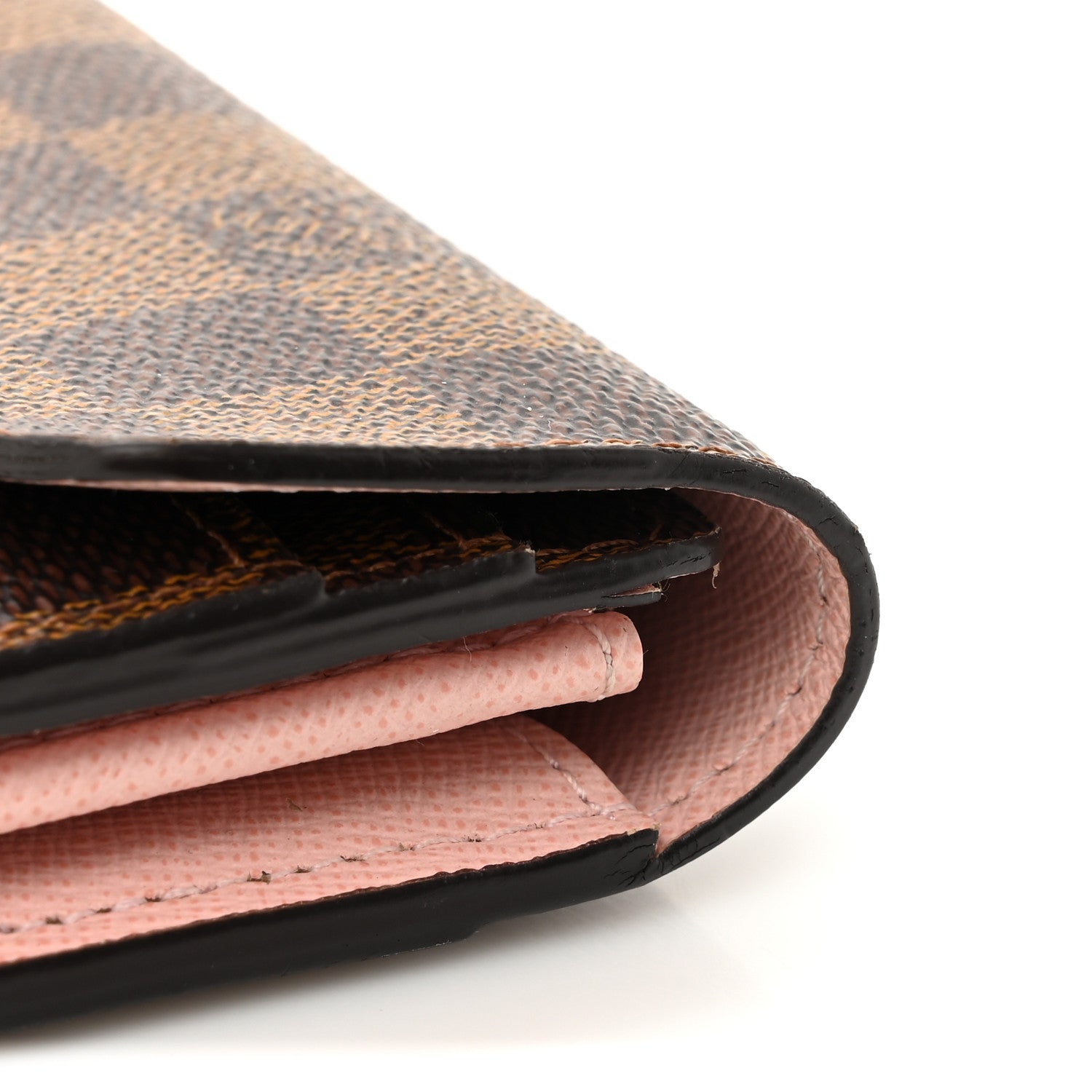 Louis Vuitton Damier Ebene Sarah Wallet NM Rose Ballerine 9 of 10