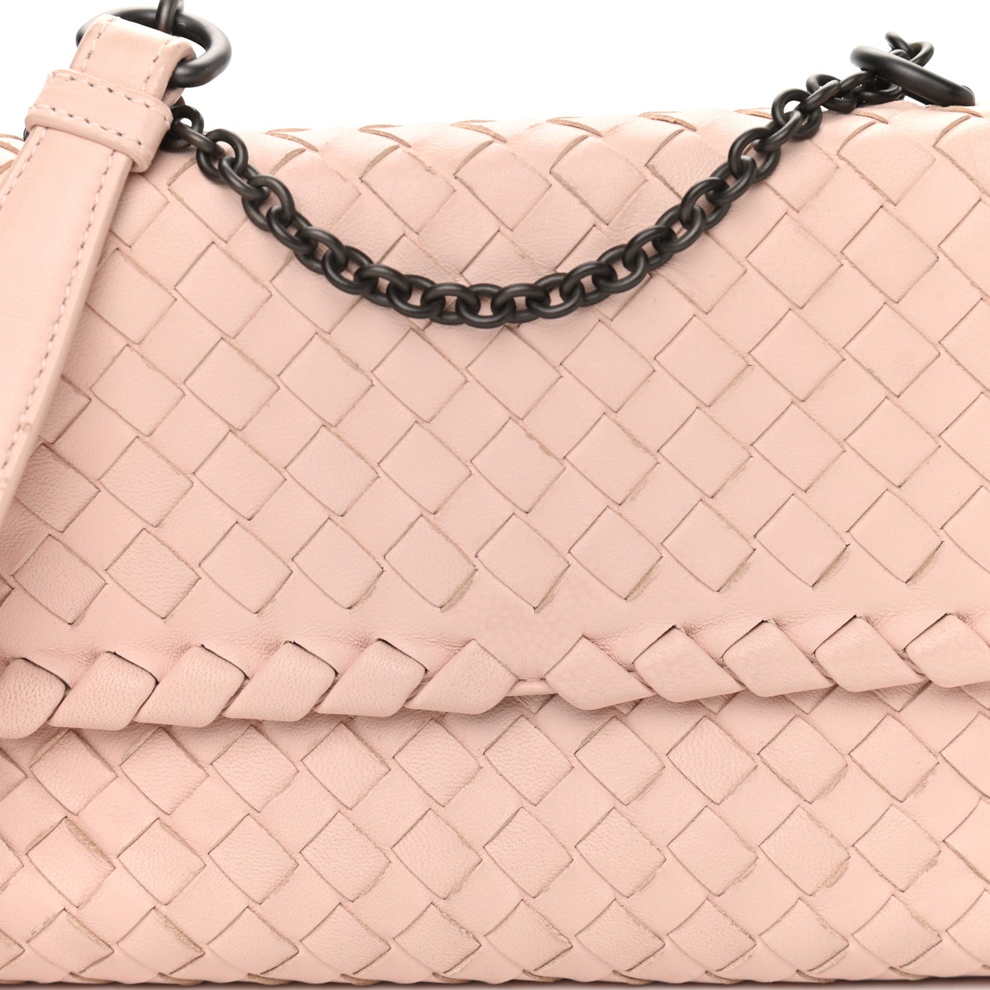 Nappa Intrecciato Baby Olimpia Shoulder Bag Petale