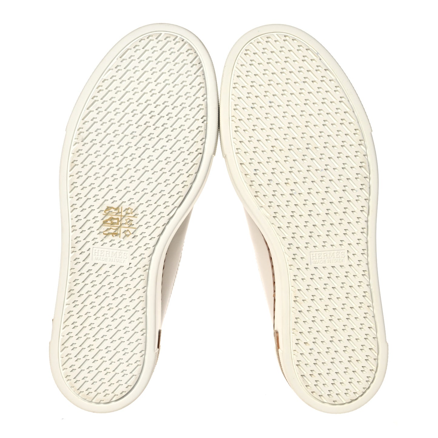 Calfskin Polo Sneakers 36.5 White