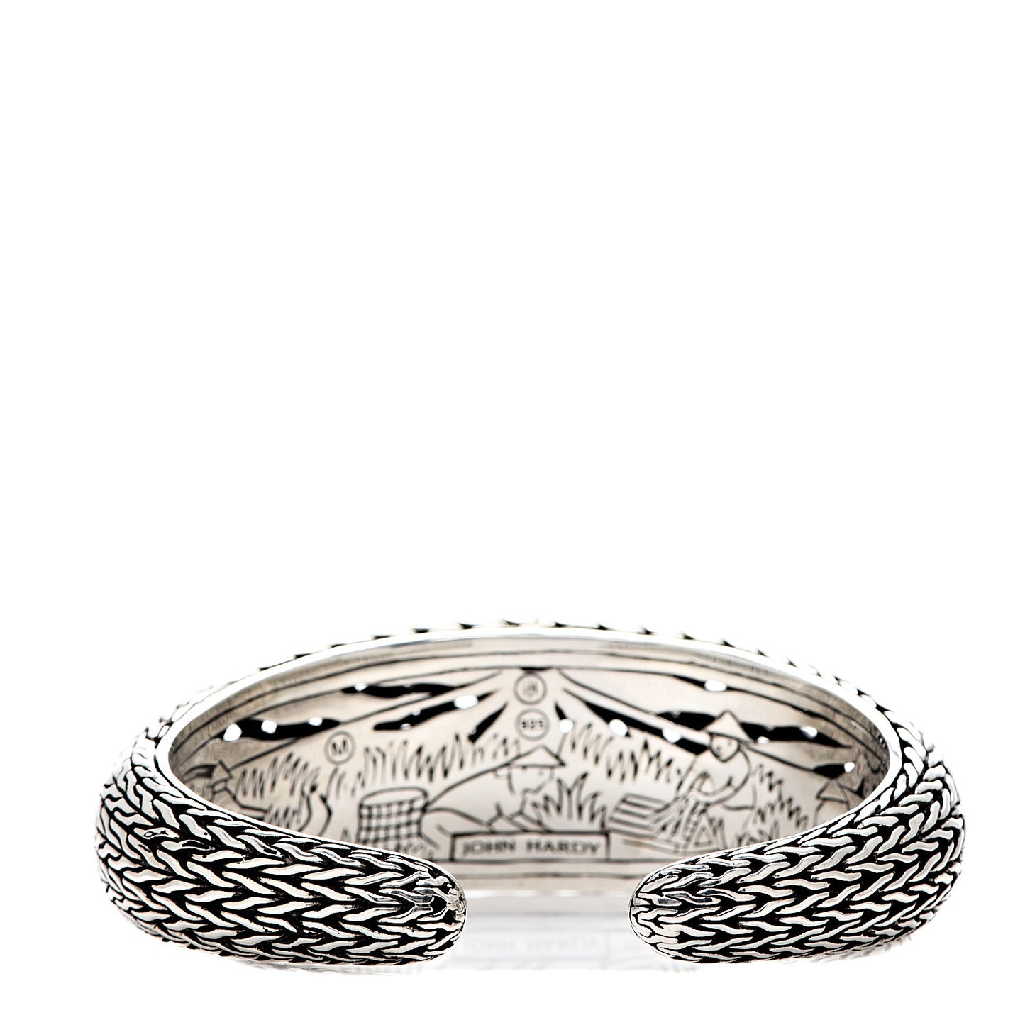 Sterling Silver Classic Chain Cuff Bracelet