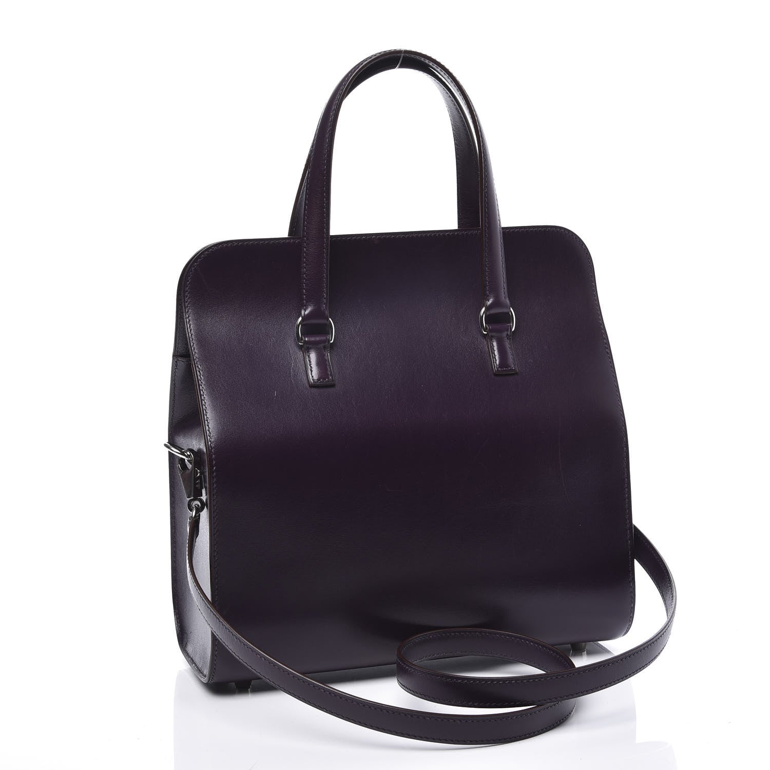 Hermes Box Handle Bag Raisin 2 of 17