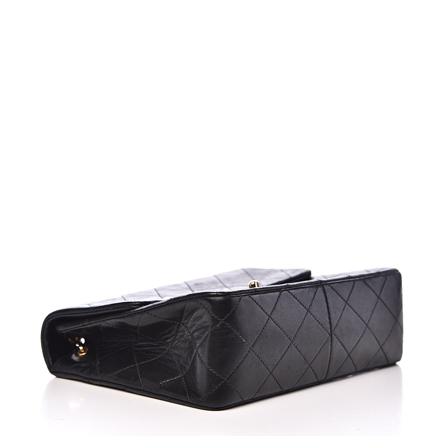 Chanel Lambskin Quilted Mini Square Flap Bag Black 4 of 13