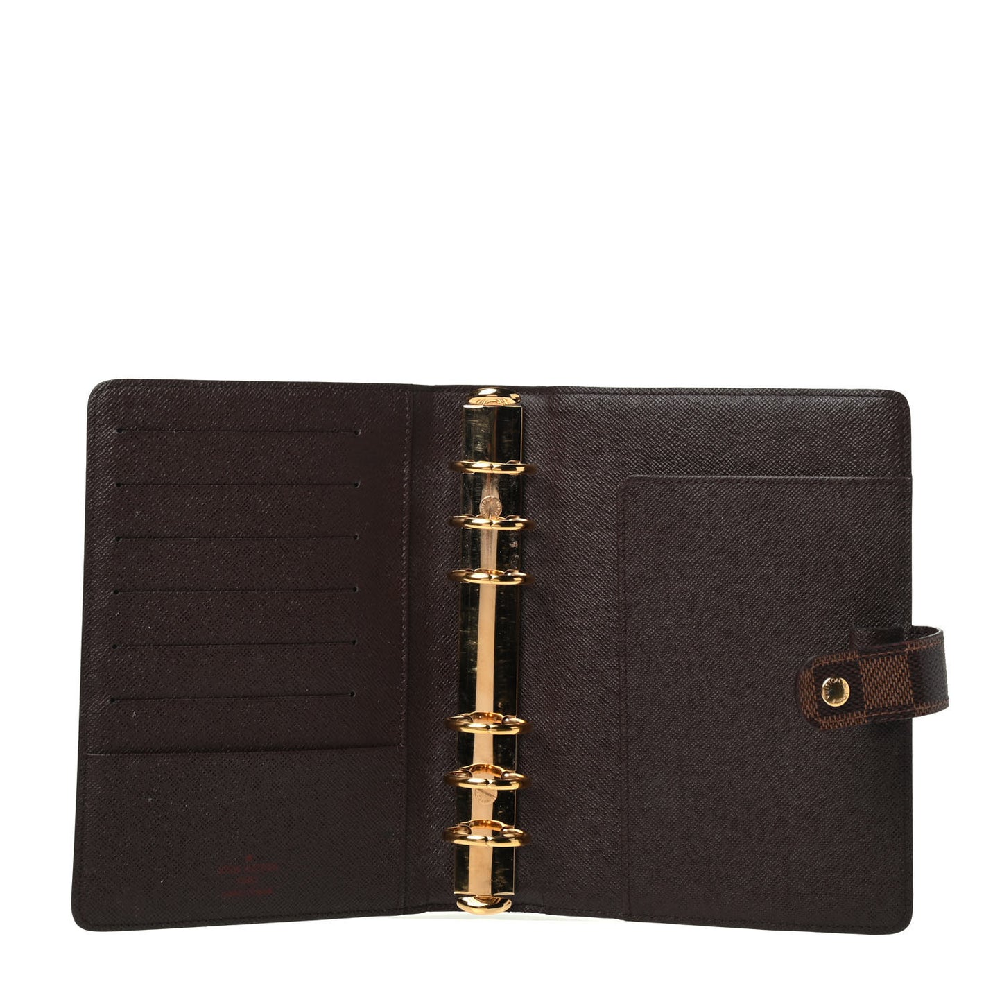 Damier Ebene Medium Ring Agenda Cover