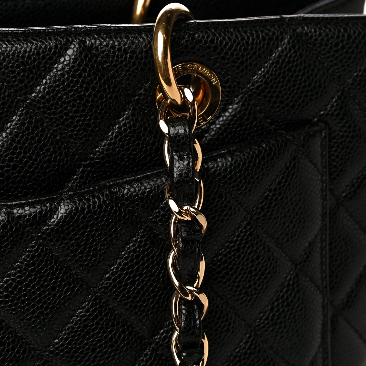 Chanel Caviar Quilted Grand Shopping Tote GST Black 12 of 12
