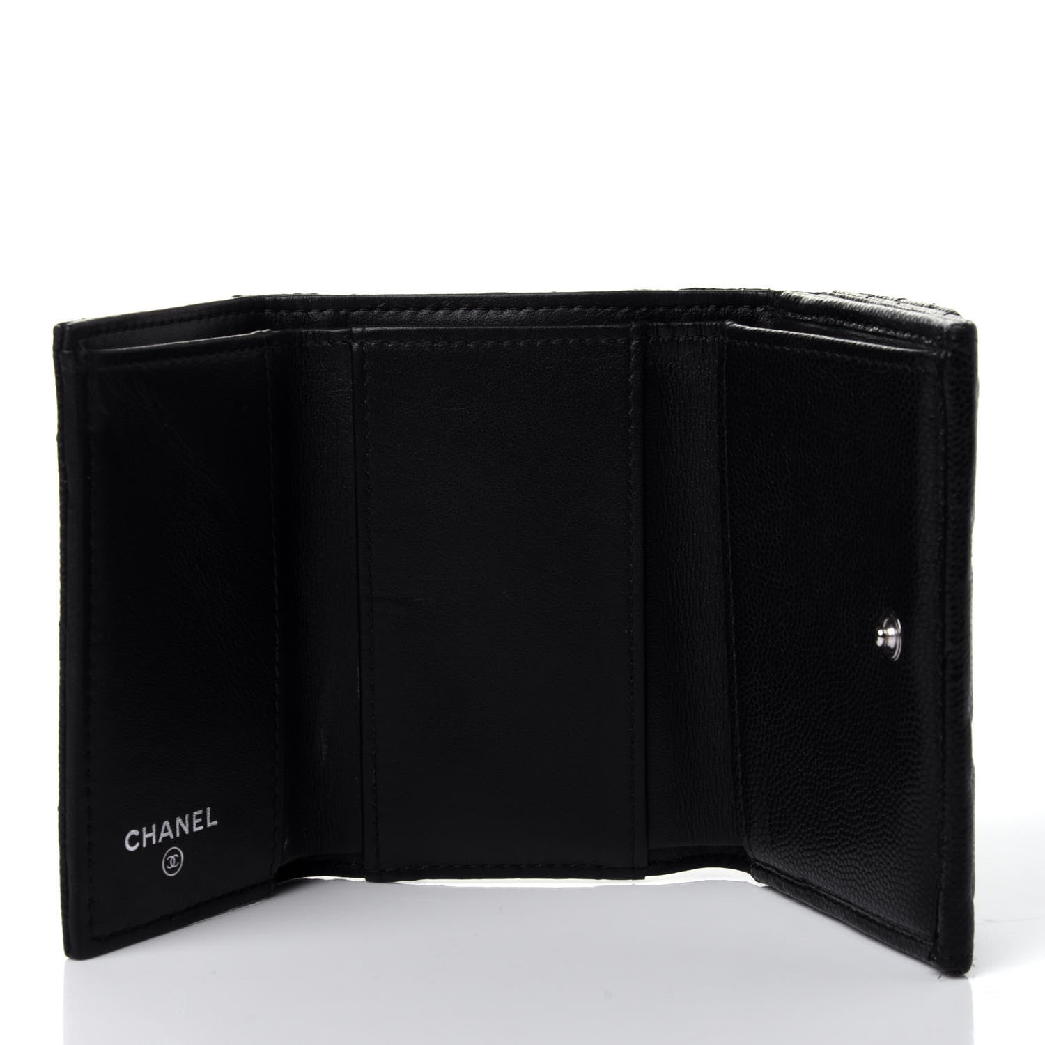 Chanel Caviar Quilted My Everything Small Flap Wallet Black 9 of 10