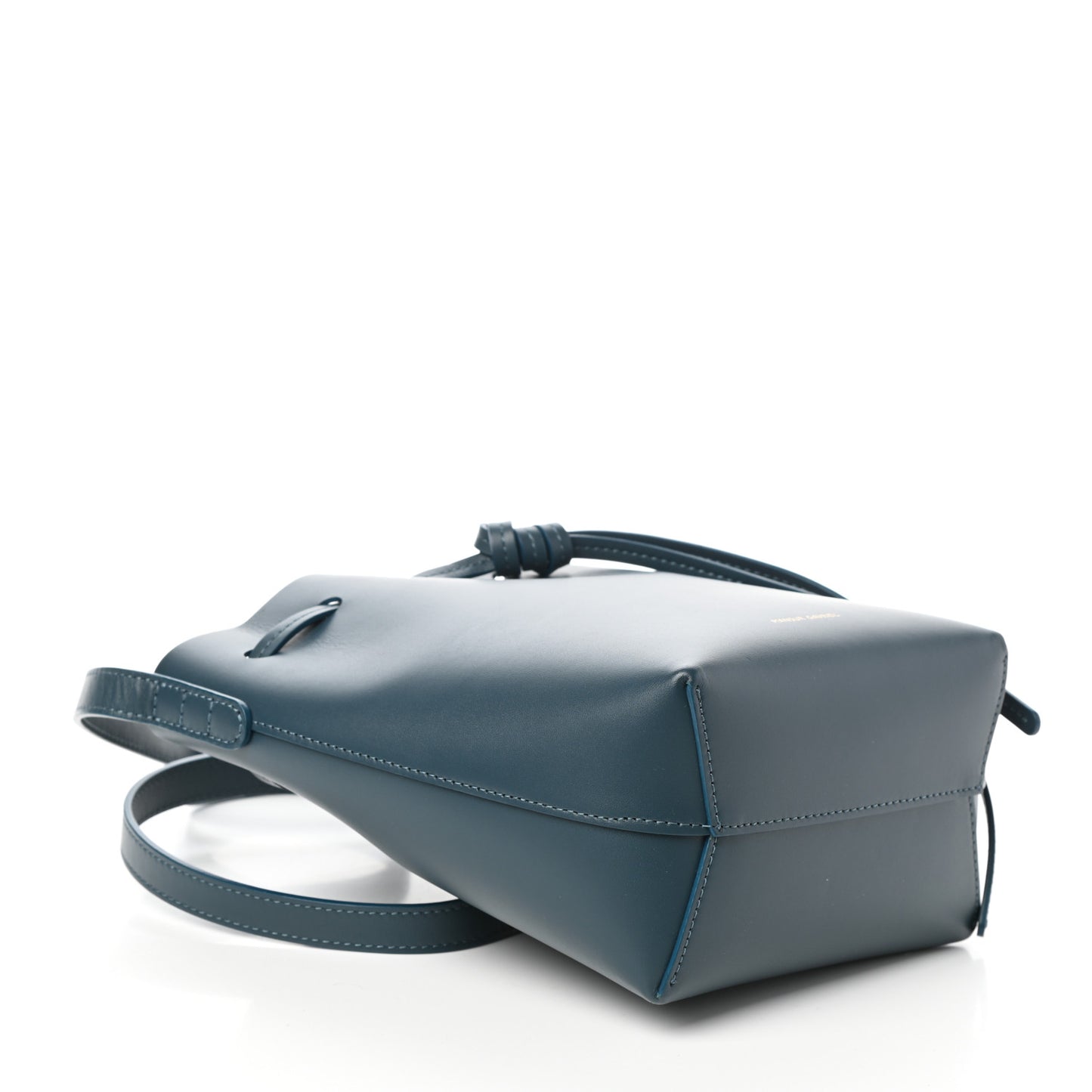 Calfskin Mini Bucket Bag Blu