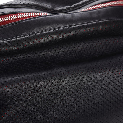 Chanel Perforated Lambskin Baseball Spirit Ligne Bag Navy 8 of 10