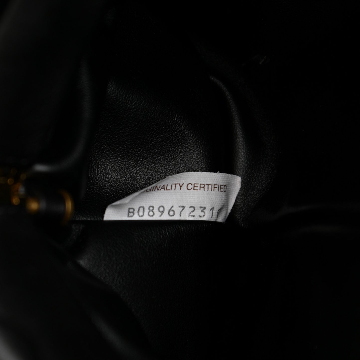 Calfskin The Pouch Chain Black