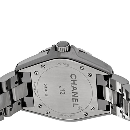 Chanel Titanium Ceramic Diamond Bezel 38mm J12 Automatic Watch 4 of 4