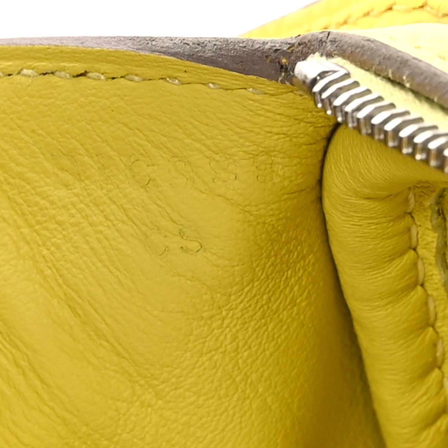 Hermes Taurillon Clemence Mini Lindy 20 Limoncello 7 of 10