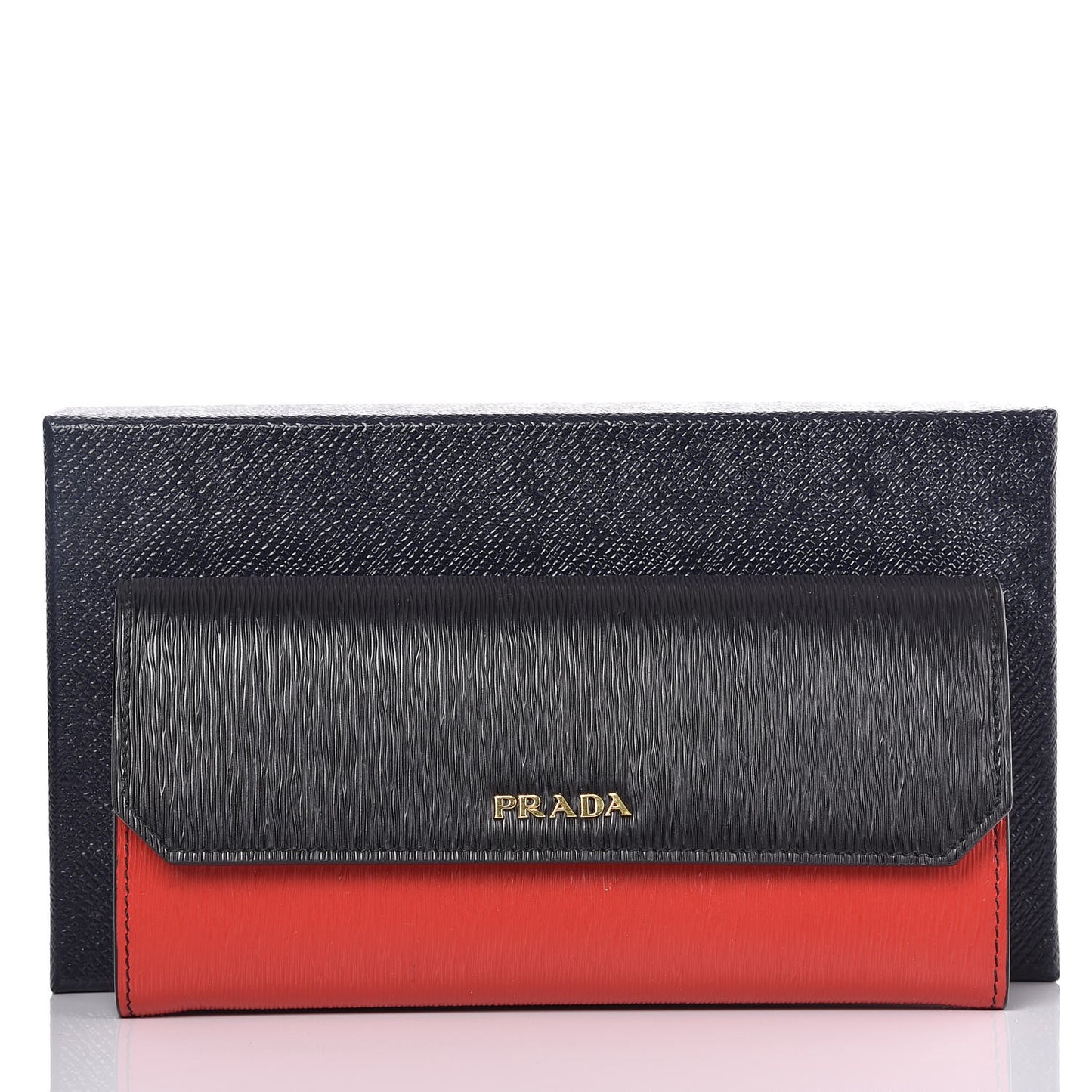 Vitello Move Continental Wallet Black Lacca