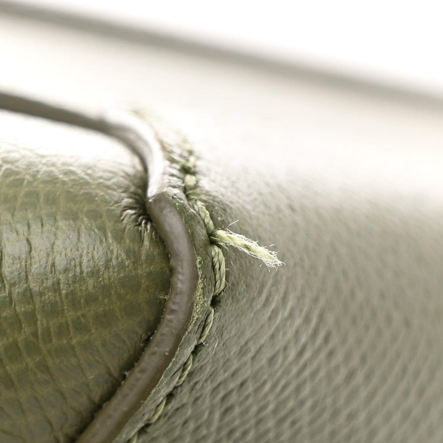 Grained Calfskin Micro Belt Bag Light Khaki
