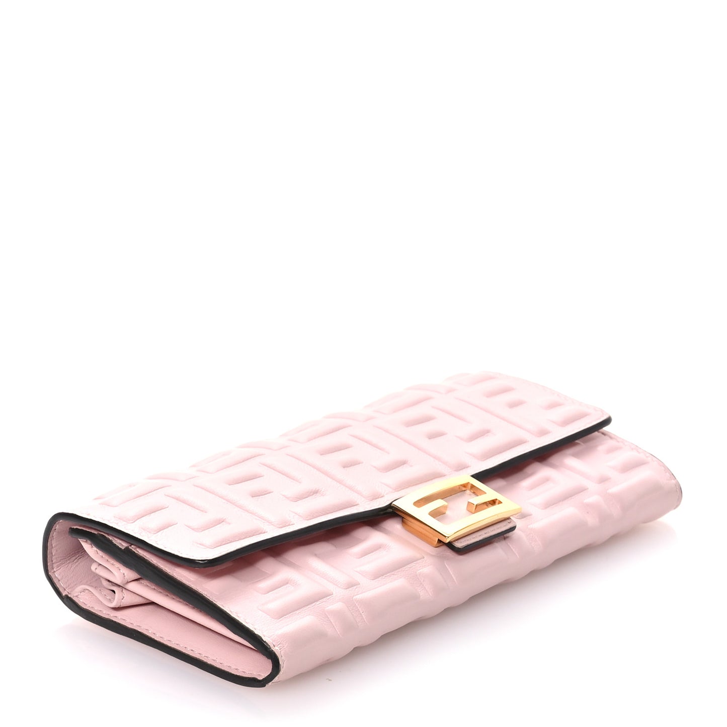 Nappa Matisse FF Embossed Continental Wallet Rosa Confetto