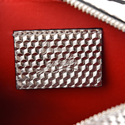 Christian Louboutin Givre Calfskin Glitter Cubiste Mini Rubylou Perle Platine 8 of 12