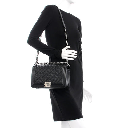Chanel Caviar Quilted New Medium Boy Flap Black 2 of 9