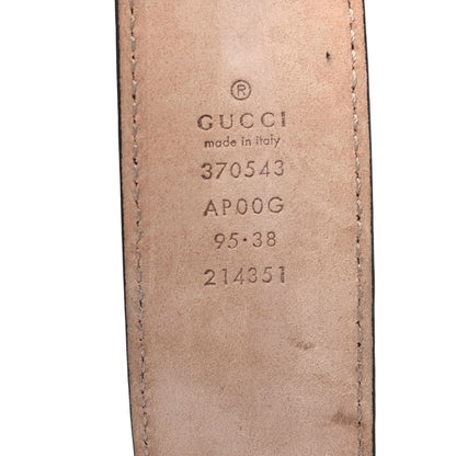 Gucci Calfskin Interlocking G 37mm Belt 95 38 Black 4 of 4