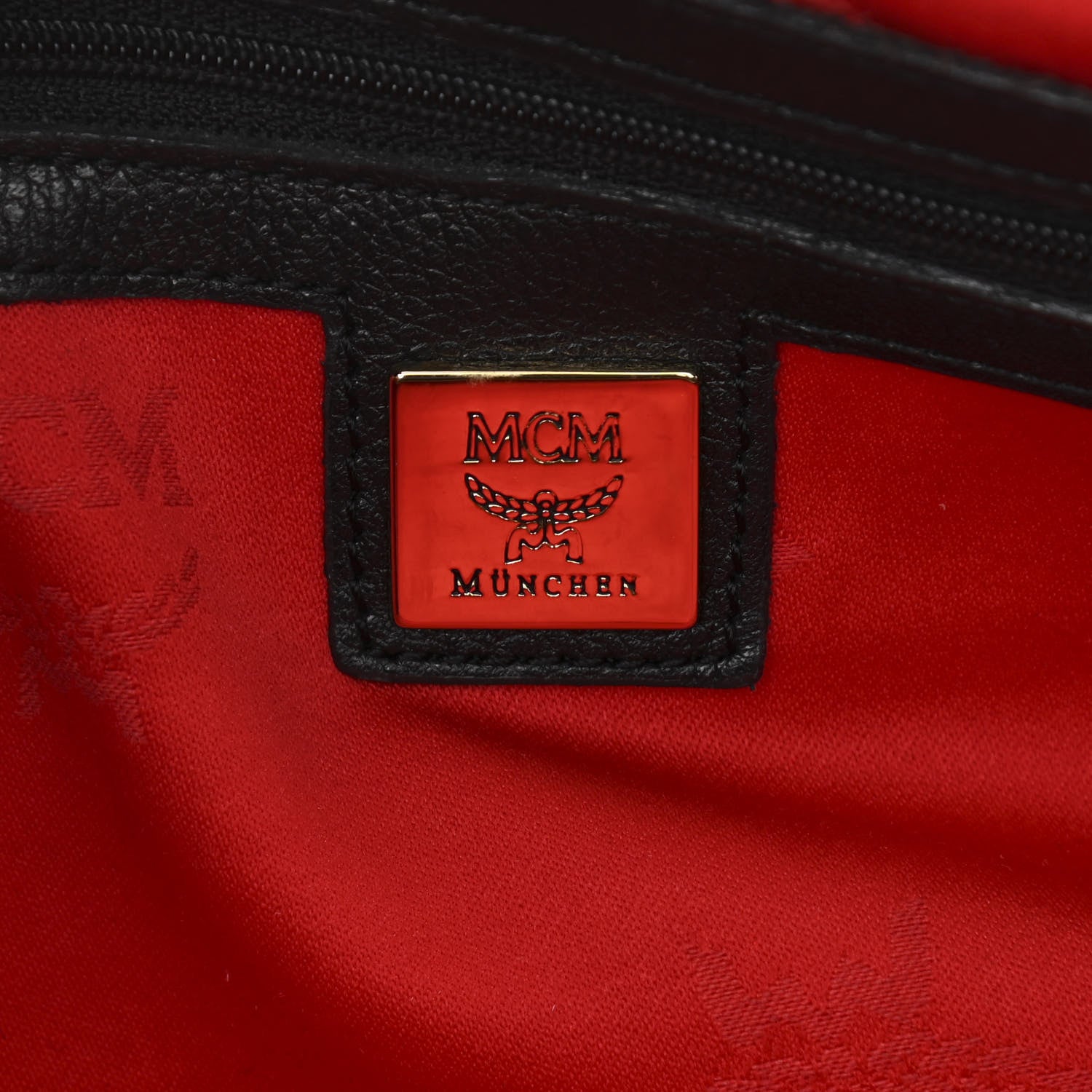 MCM Grained Calfskin Studded Heritage Barrel Bag Black 6 of 9