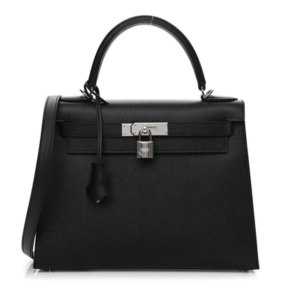 Hermes Epsom Kelly Sellier 28 Black 1 of 12