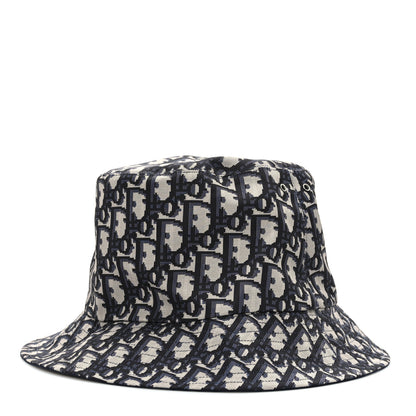 Christian Dior Oblique Reversible Teddy-D Brim Bucket Hat 59 Blue 5 of 10