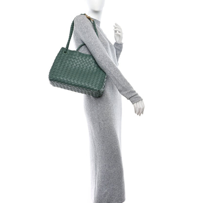 Bottega Veneta Nappa Intrecciato Medium Andiamo Shoulder Bag Aloe 2 of 8