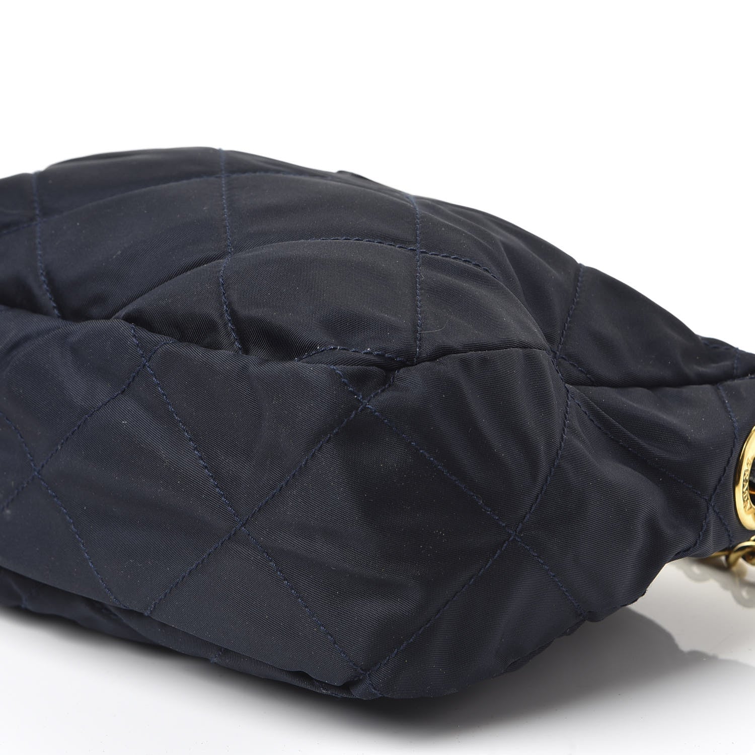 Prada Nylon Tessuto Impuntu Quilted Crossbody Bag Navy 6 of 9