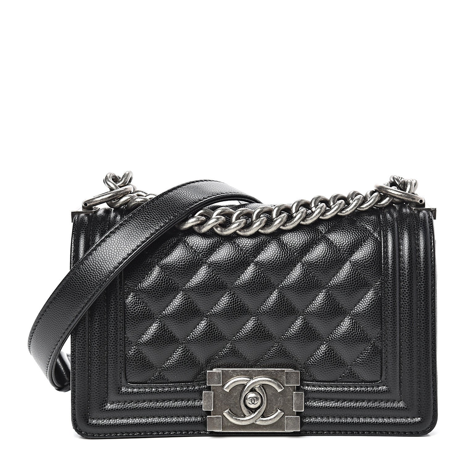 Chanel Caviar Quilted Small Boy Flap Black 1 of 11