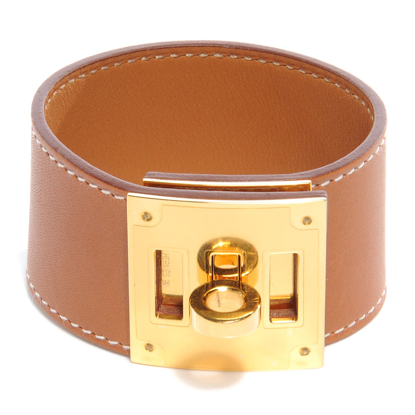 Swift Leather Kelly Dog Bracelet Fauve