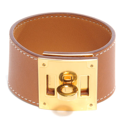 Hermes Swift Leather Kelly Dog Bracelet Fauve 1 of 5