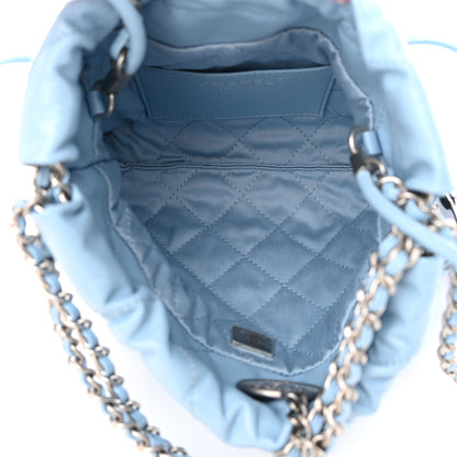 Chanel Shiny Calfskin Quilted Mini Chanel 22 Light Blue 5 of 10