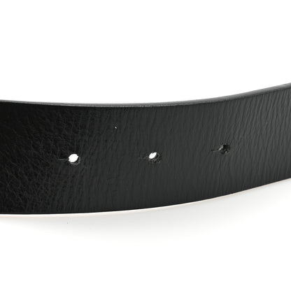 Chanel Patent Calfskin CC Reversible Belt 85 34 Black White 6 of 10